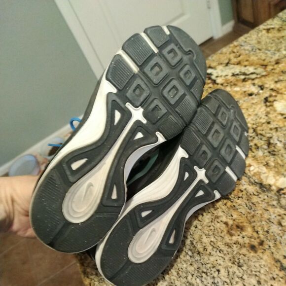 Nike Dual Fusion Black Blue Running Athletic Shoes 443837-012 Womens Size 7.5 - Picture 8 of 12